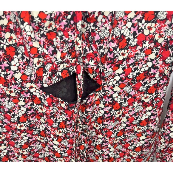 Sanctuary $149 NWT Floral Print Chiffon Halter Neck Cut-Out Midi Dress Size 8 - Picture 3 of 4